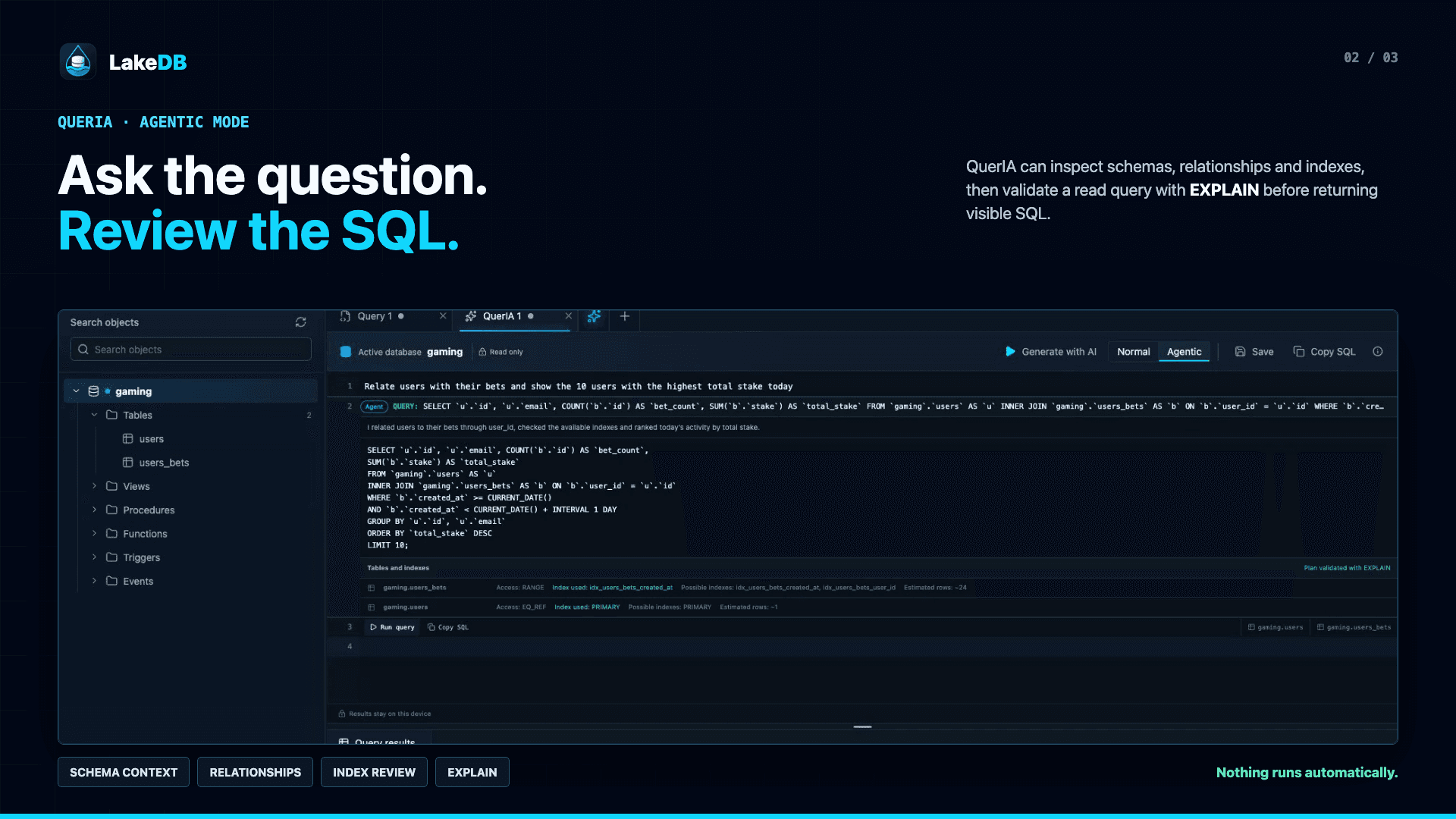 LakeDB — supporting Proof of Work image 2 by David Lago